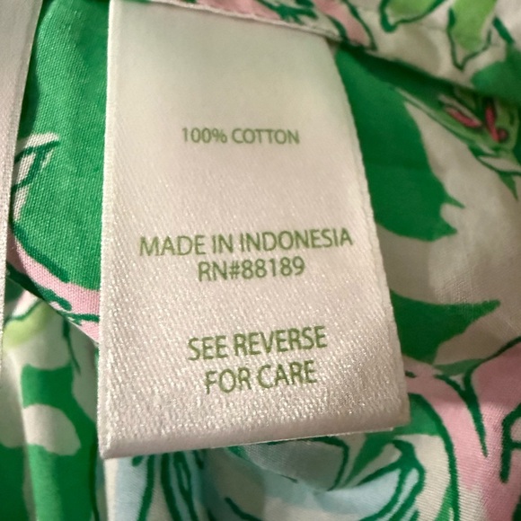 Lilly Pulitzer Barbara Top | Spearmint Blossom Views | NWT Size 00 - Picture 9 of 10